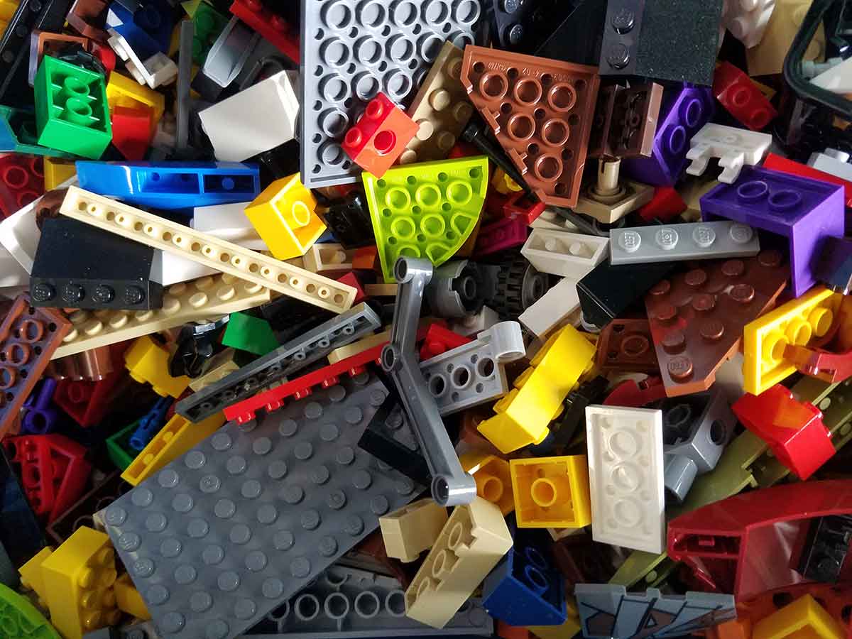 Pile of LEGO elements
